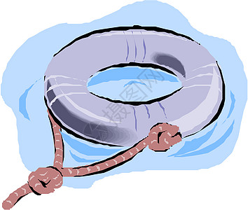 生命泡沫矢量插图生存假期海滩游泳帮助安全戒指救援者救生员危险图片