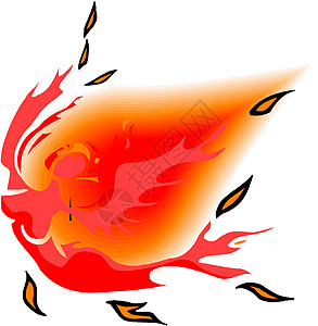 营火燃烧红色橙子火花白色棕色日志插图火焰烧烤图片