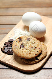 巧克力薯片饼干烘烤小吃棕色糖果传统大理石甜点芯片育肥诱惑面粉图片