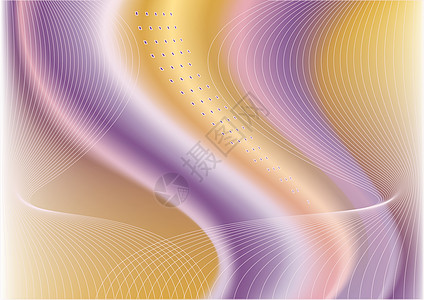 背景有紫色和黄色的细微差别白色坡度粉色横幅海浪速度条纹棕色绘画体积图片