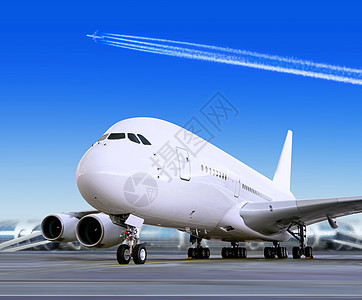 机场的大型客机财富服务支援拖拉机土地场地诊断座舱技术航空图片
