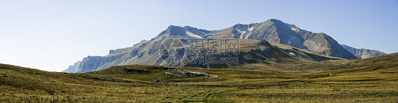 高加索山脉植物群旅行石头岩石宽慰植被全景旅游路线爬坡图片