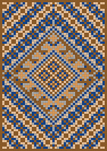 地毯的变形几何图案刺绣装饰品棕色尿布灰色黄色框架弹力袜骰子纺织品图片