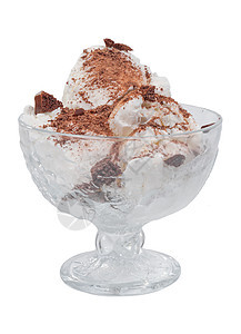 冰淇淋加巧克力活力奶制品玻璃味道水果小吃可可食物糖霜奶油图片