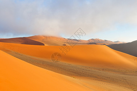 纳米布沙地的图案橙子沙漠干旱荒野风景沙丘孤独图片