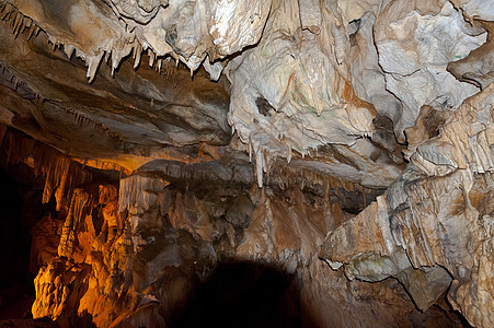 Stalactite 笔迹地面岩溶石头地形公园旅游历史考古学水晶岩石图片