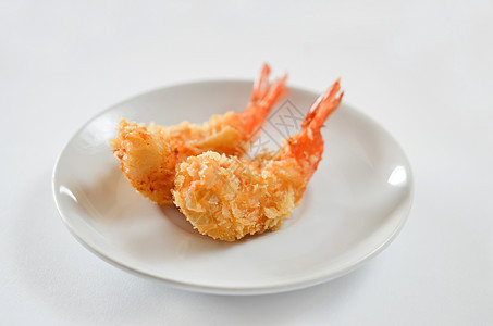 铁极油炸食物盘子白色海鲜饮食午餐美食烹饪图片