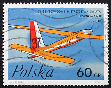 波兰Zephyr的 1968年波兰邮戳图片