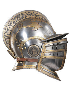 铁头盔比赛金属骑士传统铆钉图片