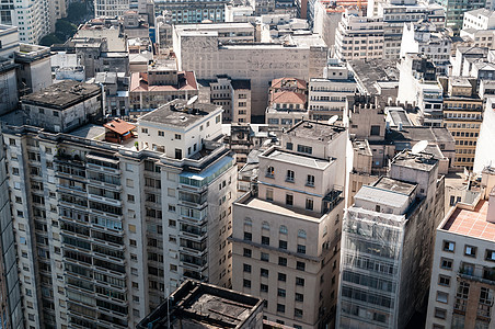 对Sao Paulo市建筑物的空中观察建造建筑景观城市财产办公室公寓明信片首都市中心图片