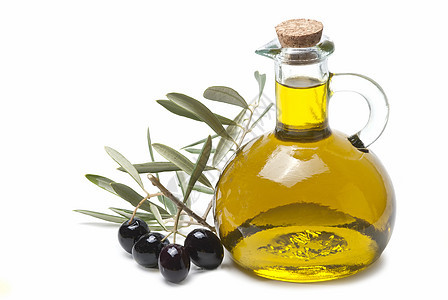 橄榄油和橄榄枝图片