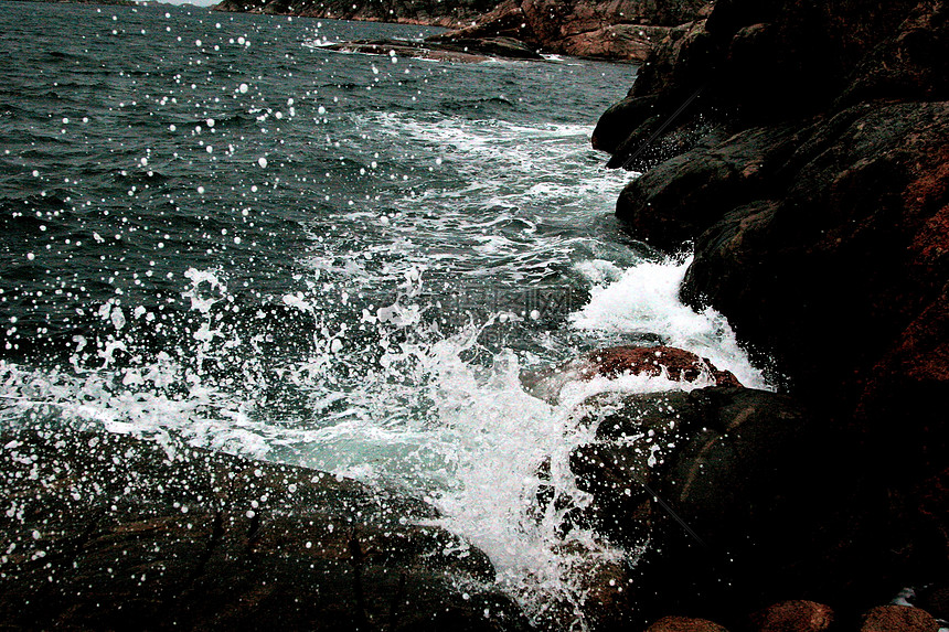 海岩岩石热带宏观石头溪流水池紫色风暴海洋海岸太阳图片