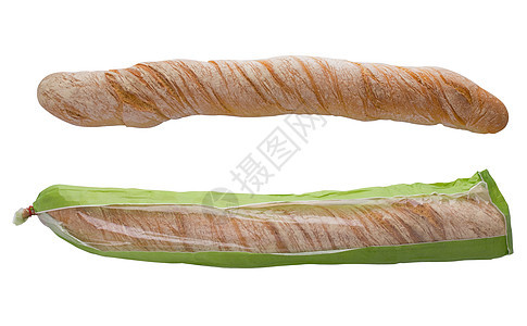 面包叶早餐食物水平糖类碳水化合物白色淀粉包装棕色图片