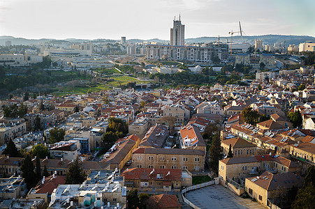 从屋顶上观察耶路撒冷历史性假期天空纪念碑旅游文化首都全景旅行建筑图片
