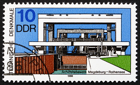 1988年GDR 船舶起重 马格德堡-罗森图片