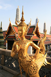 泰国鸟人雕像图片