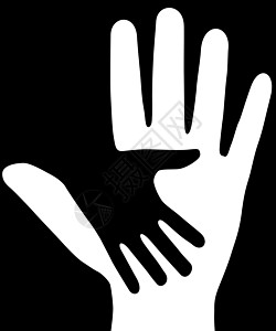 把手举起来孩子友谊幸福女士插图戒指问候语身体朋友们展示图片