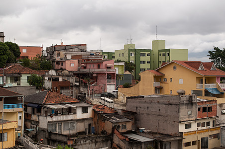 Sao Paulo郊区贫民窟脆弱性首都建筑学天线场景城市房子公寓住宅建筑图片