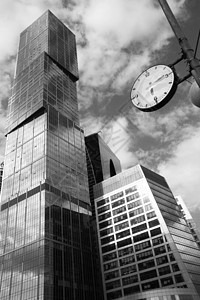 工作时间时间反射手表钟表贸易金融多层商业景观首都中心图片