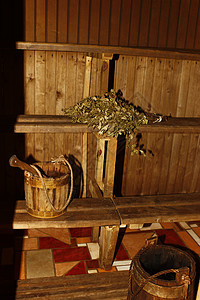 桑水温泉长椅木头棕色保健卫生温度图片