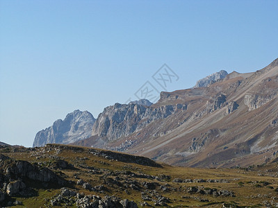高加索山脉旅游冰川高原高山植物群山脉草甸木头岩石山峰图片