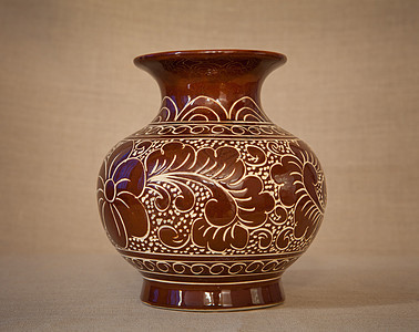 棕色花瓶花朵木头风格装饰制品遗产艺术瓷器传统商品背景图片