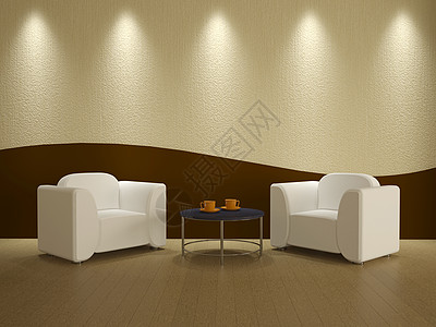 室内内部有两把椅子咖啡家具装饰合金餐厅房间奢华聚光灯摆设木头图片
