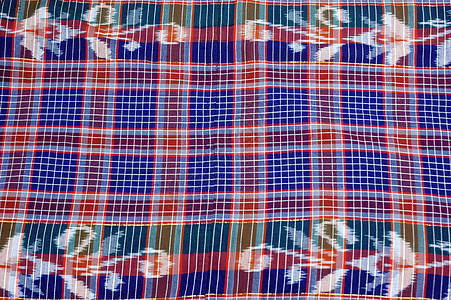 印度尼西亚织物设计细节文化衣服材料条纹花香纪念品手工业染色艺术曲线图片