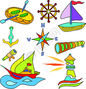 帆船和船只组图片