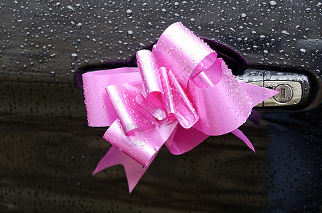 粉红丝带弓背景图片