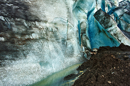 冰川冰洞高度山沟鸿沟季节峡谷场景远足山脉冻结冰山图片