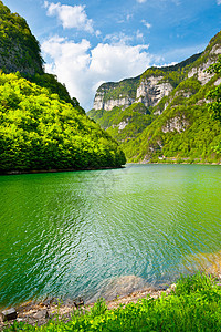 江河反射峡谷天空旅游石头生态海滩支撑岩石风景图片