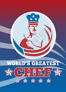 世界上最伟大的美国大厨贺贺卡海报图片