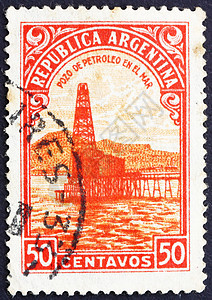 阿根廷1936年油井 石油石油建造集邮船运办公室意义收藏邮票邮戳古董爱好图片