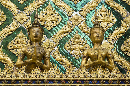 曼谷大宫雕像宗教建筑寺庙历史性信仰佛教徒冥想佛塔建筑学恶魔图片