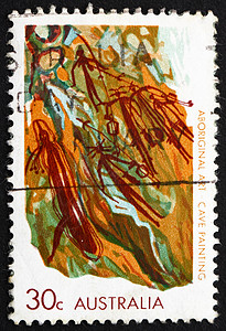 1971年 澳大利亚西阿纳姆土地 山洞绘画图片