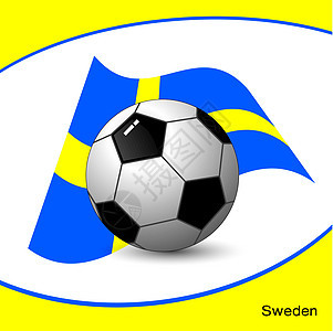 瑞典足球装饰运动背景团队旗帜小册子世界风格地球横幅背景图片