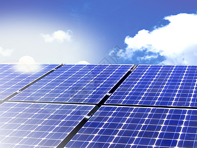 替代能源太阳来源蓝天活力控制板气候细胞围巾生态材料图片