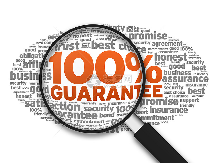 100保证镜片商业保修单安全义务放大镜眼镜顾客保险选择图片