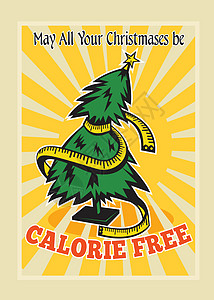 Calorie 免费卡路里圣诞树胶带测量图片