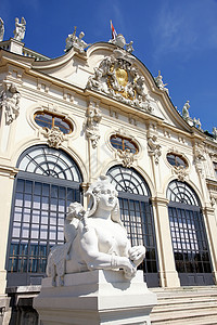 奥地利维也纳贝尔韦代尔吸引力首都旅行纪念碑建筑房子公园城市风景假期图片