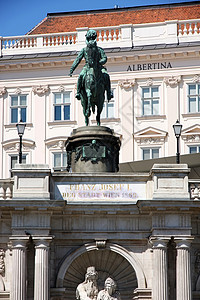 奥地利维也纳阿尔贝蒂纳博物馆建筑晴天旅行风格首都国王历史性博物馆艺术地标图片