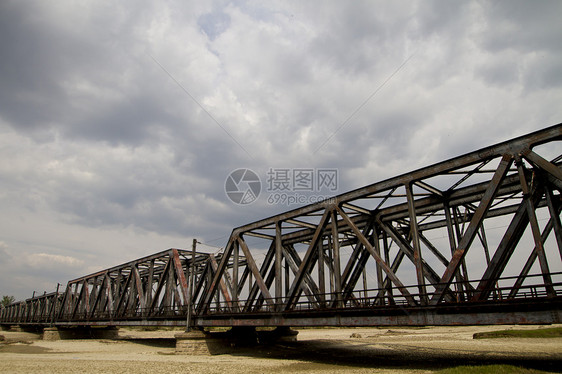 东欧的铁路桥梁网火车旅行运输风景地标工程建筑学图片