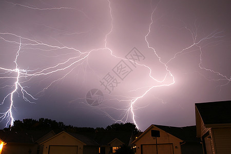 雷雷暴 多云的雨天飓风冰雹雷雨警告螺栓风暴天气天空繁荣闪光图片