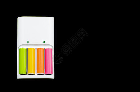 彩色可再充充电池组细胞力量充电器圆柱收藏电池收费环境店铺化学品图片