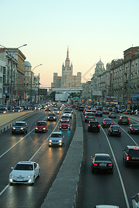 Kudrinskaya地区高楼大楼图片
