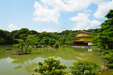 金金银角二历史金子文化宝塔公园遗产地标艺术建筑学池塘图片