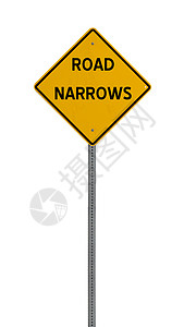 孤立的黄色驾驶警告标志箭头旅游车削街道黑色道路符号安全运输危险图片