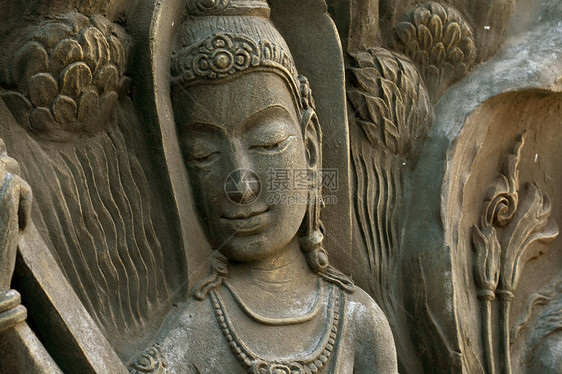 泰国艺术墙传统寺庙工艺精神古董窗户历史手工建筑宗教图片