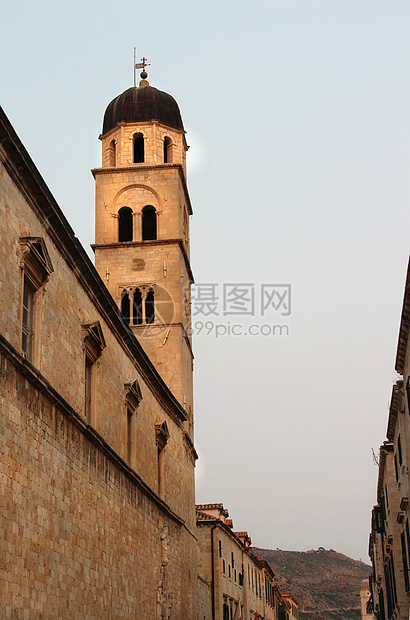 克罗地亚杜布罗夫尼克大教堂假期雕像旅行石头紫色广场建筑学斑点纪念碑图片